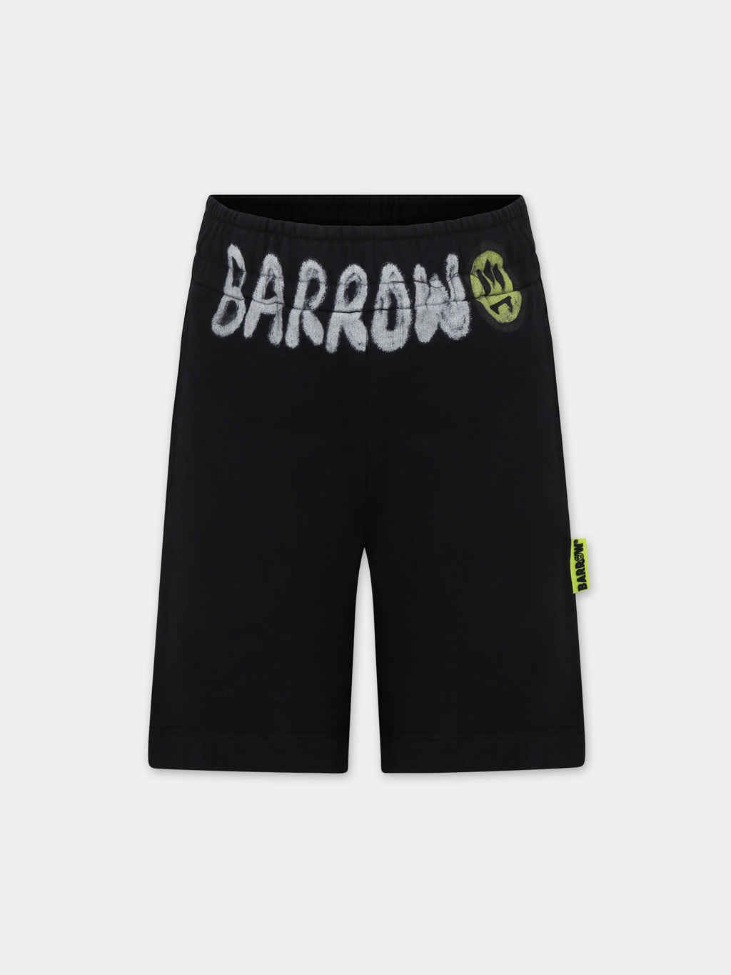 Black shorts for boy with logo